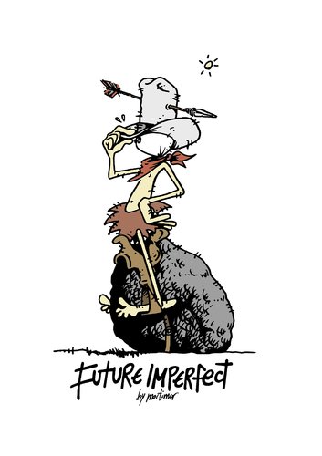 Cartoon: future imperfect 13 stoneboy (medium) by mortimer tagged goodies,future,imperfect,futuro,imperfecto,mortimer,mortimeriadas,cartoon,tshirt,camiseta,illustration,comic,cowboy,western,wilder westen,wilder,westen