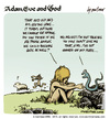 Cartoon: adam eve and god 05 (small) by mortimer tagged mortimer,mortimeriadas,cartoon,comic,gag,adam,eve,god,bible,paradise,eden,biblical,christian,original,sin,sex,nude,toons,hairy,belly,blonde,snake,apple