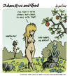 Cartoon: adam eve and god 12 (small) by mortimer tagged mortimer,mortimeriadas,cartoon,comic,gag,adam,eve,god,bible,paradise,eden,biblical,christian,original,sin,sex,nude,toons,hairy,belly,blonde,snake,apple