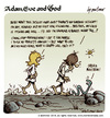 Cartoon: Adam Eve and God 40 (small) by mortimer tagged mortimer,mortimeriadas,cartoon,comic,biblical,adam,eve,god,snake,paradise,bible
