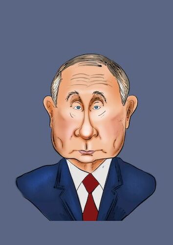 Cartoon: Putin (medium) by komikportre tagged caricature,politics,putin