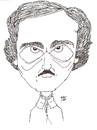 Cartoon: Edgar Allan Poe (small) by perevilaro tagged edgar allan poe
