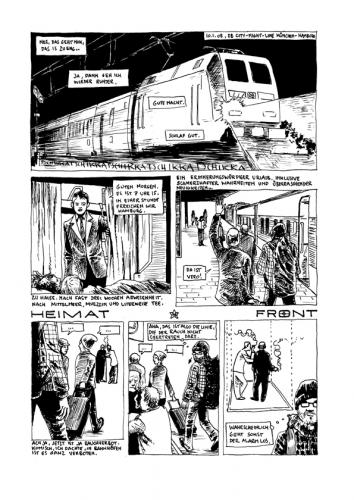 Cartoon: heimatfront 1 (medium) by fab tagged comic,train,travel