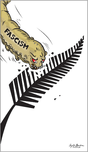 Cartoon: New Zealand terror attack (medium) by Sajith Bandara tagged new,zealand