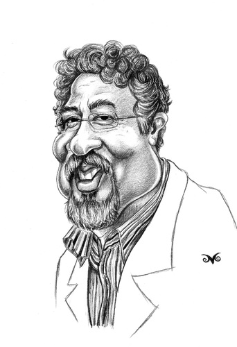 Cartoon: Cemal Arig (medium) by menekse cam tagged cemal,arig,turkish,cartoonist,portrait,caricature,fenerbahce
