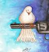 Cartoon: peace (small) by menekse cam tagged peace,war,piegon,gun