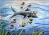 Cartoon: the force (small) by menekse cam tagged force,shark,king,clowns,sea