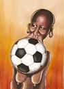 Cartoon: World Cup 2010 AFRICA (small) by menekse cam tagged world,cup,2010,africa,football,african,woman,jewellery,ball