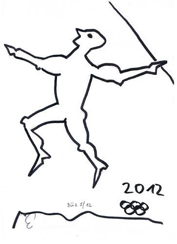 Cartoon: Olympische Spiele 2012 London (medium) by skätch-up tagged sports,games,olympic,london,2012,spiele,olympische,speerwerfen