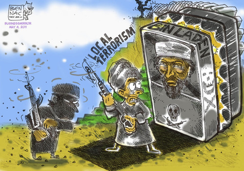 Cartoon: Abu Sayyaf (medium) by bennaccartoons tagged abu,sayyaf,terrorism