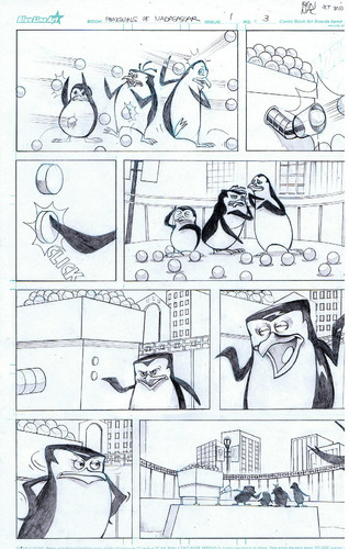 Cartoon: Pencilled penguins (medium) by bennaccartoons tagged penguins