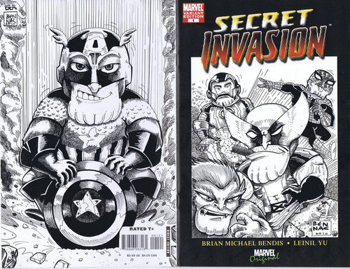 Cartoon: The invasion of cartoons (medium) by bennaccartoons tagged marvel,heroes,comicbook