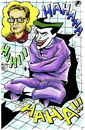 Cartoon: Joker with Bruce Timm in color (small) by bennaccartoons tagged bruce timm joker batman