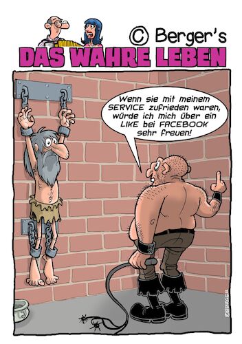 Cartoon: Liken (medium) by Chris Berger tagged like,facebook,social,media,folter,gefängnis,kerker,like,facebook,social,media,folter,gefängnis,kerker