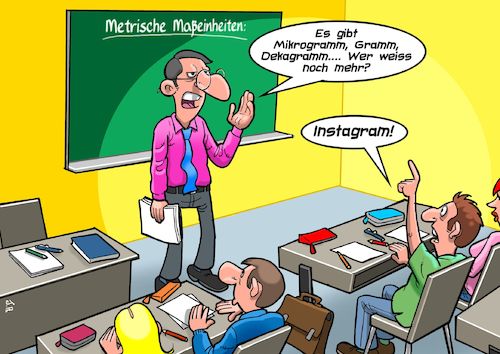 Cartoon: Metrisches System (medium) by Chris Berger tagged instagram,internet,viral,maßeiheiten,metrisch,schule,unterricht,instagram,internet,viral,maßeiheiten,metrisch,schule,unterricht