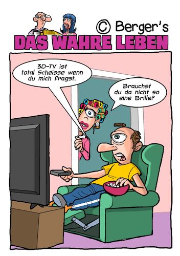 Cartoon: Neulich bei Zyklops (medium) by Chris Berger tagged zyklop,3d,tv,zyklop,3d,tv