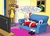Cartoon: Ausgelagert (small) by Chris Berger tagged santa,rudolph,weihnachten,xmas,job,arbeitslos