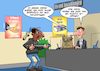 Cartoon: Bankangestellter mit Chuzpe (small) by Joshua Aaron tagged bank,überfall,anlage,bankangestellter,räuber,bankraub
