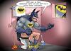 Cartoon: Batsignal (small) by Joshua Aaron tagged batman,batsignal,verbechen,superhelden,dc,comics,klo,toilette