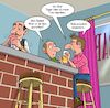 Cartoon: Begräbnis (small) by Chris Berger tagged schwarzer,humor,begräbnis,frau,ehe,mord,ehemann,streit