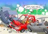 Cartoon: Corona App (small) by Joshua Aaron tagged corona,warn,app,covid,19,smartphone,crash,unfall,autofahrer