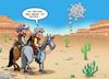 Cartoon: Corona im Wilden Westen (small) by Joshua Aaron tagged corona,covid,pandemie,wild,west,cowboys,rauchzeichen