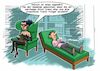 Cartoon: Domina Psychiaterin (small) by Chris Berger tagged domina,sm,psychologe,psychiater,couch,patient