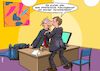 Cartoon: Idealbesetzung (small) by Joshua Aaron tagged aggression,marketing,einstellung,engagement,posten,job,vorstellungsgespräch,chef,bewerber