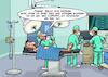 Cartoon: Im OP Raum (small) by Joshua Aaron tagged chirurgie,chirurg,doktor,operation,op,fake,falsche,identität