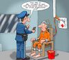 Cartoon: Induktives Laden (small) by Chris Berger tagged elektrischer,stuhl,delinquent,verurteilter,polizist,wärter,smartphone,induktion