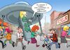 Cartoon: Invasion (small) by Joshua Aaron tagged alien,smartphone,distraction,ablenkung,sucht,handy,internet