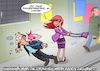 Cartoon: Mindestabstand einhalten (small) by Joshua Aaron tagged mindestabstand,vorbeugemassnahmen,covid,19,corona,virus,epidemie,pandemie