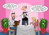 Cartoon: Neulich im Restaurant (small) by Joshua Aaron tagged restaurant,kinder,essen,gratis,sparfuchs,sparefroh,klemmer,bausparer