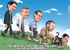 Cartoon: Österreichische Politik (small) by Chris Berger tagged evolution,fpö,övp,politik,ibizagate,strache,hofer,gudenus,kickl,kurz