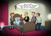 Cartoon: Passwort (small) by Joshua Aaron tagged tod,sterben,alter,mann,passwort,netflix,familie,pfarrer,sterbezimmer