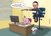 Cartoon: Pressefreiheit FPÖ (small) by Joshua Aaron tagged kickl,wahlen,pressefreiheit,unterdrückung,zensur,rechts,fpö,afd