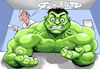 Cartoon: Proktologe (small) by Joshua Aaron tagged proktologe,prostata,untersuchung,hulk,banner,marvel,superheld