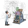 Cartoon: Sag Daddy zu mir (small) by Chris Berger tagged frankenstein,monster,vater,labor,generationen,konflikt