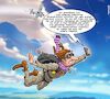 Cartoon: Skydiver (small) by Chris Berger tagged fallschirm,internet,gebrauchsanweisung,zustimmungserklärung,bürokratie