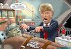 Cartoon: Trump (small) by Chris Berger tagged wahlkampf,blutbad,hatespeech,hassrede,republikaner,demokraten,biden,donald