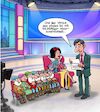Cartoon: Vaterschaftstest (small) by Chris Berger tagged vaterschaftstest,schneewittchen,zwerge,moderator,fernsehstudio,sendung,tv