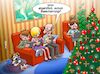 Cartoon: Weihnachten (small) by Joshua Aaron tagged christkind,weihnachtsmann,weihnachten,xmas,bescherung,geschenke,smartphone,pc,laptop