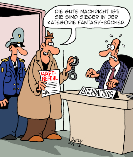 Cartoon: Beste Bücher (medium) by Karsten Schley tagged wirtschaft,buchhaltung,bilanzen,wirtschaftskriminalität,bilanzfälschung,fantasy,jobs,justiz,gesetze,steuern,steuerfahndung,finanzen,gesellschaft,wirtschaft,buchhaltung,bilanzen,wirtschaftskriminalität,bilanzfälschung,fantasy,jobs,justiz,gesetze,steuern,steuerfahndung,finanzen,gesellschaft