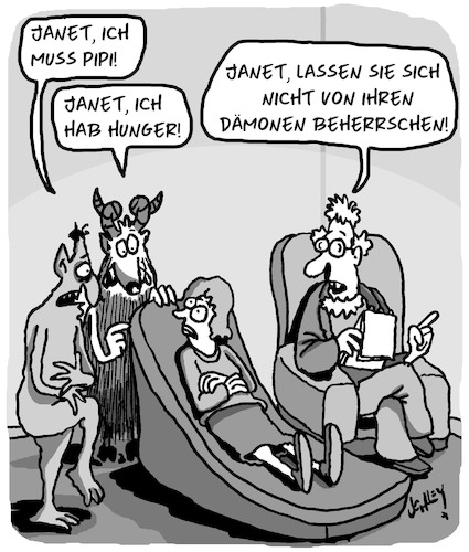 Cartoon: Dämonen!! (medium) by Karsten Schley tagged psychiatrie,psychologie,psychiater,einbildung,dämonen,übersinnliches,visionen,patienten,ärzte,gesellschaft,psychiatrie,psychologie,psychiater,einbildung,dämonen,übersinnliches,visionen,patienten,ärzte,gesellschaft