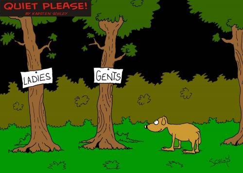 Cartoon: Dog (medium) by Karsten Schley tagged animals,nature