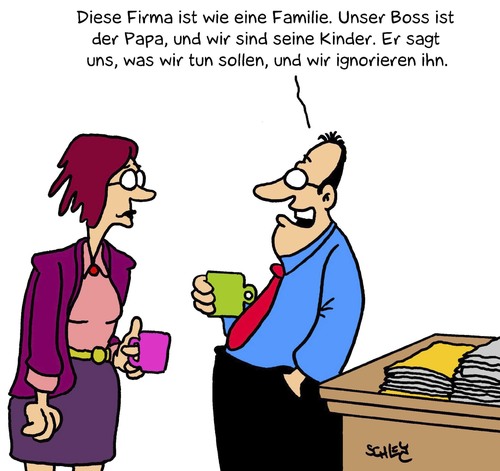 Cartoon: Familie (medium) by Karsten Schley tagged familie,arbeit,arbeitgeber,arbeitnehmer,arbeitsplätze,jobs,vorgesetzte,kinder,väter,eltern,familie,arbeitgeber,arbeitnehmer,arbeitsplätze,jobs,vorgesetzte