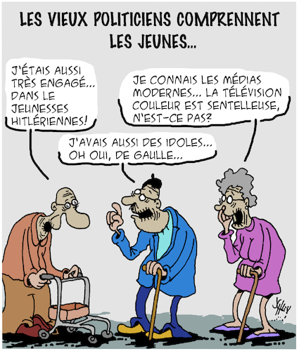 Cartoon: Les Jeunes (medium) by Karsten Schley tagged politiciens,les,jeunes,arrogance,conflits,elections,europe,politiciens,les,jeunes,arrogance,conflits,elections,europe