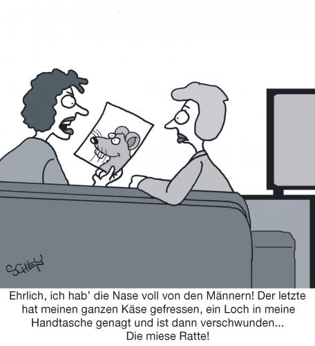 Cartoon: Männer (medium) by Karsten Schley tagged liebe,männer,frauen,beziehungen,ehe,freundschaft