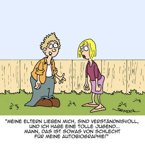 Cartoon: Nein! DIESE Jugend!! (medium) by Karsten Schley tagged jugend,familie,eltern,kindheit,liebe,erziehung,jugend,familie,eltern,kindheit,liebe,erziehung