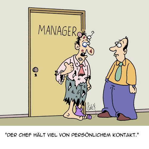 Cartoon: Persönlich (medium) by Karsten Schley tagged arbeitgeber,arbeitnehmer,kommunikation,jobs,business,wirtschaft,arbeit,büro,vorgesetzte,arbeitgeber,arbeitnehmer,kommunikation,jobs,business,wirtschaft,arbeit,büro,vorgesetzte